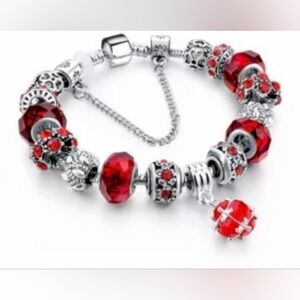 NWOT Red Luxury Charm Bracelet